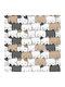 BetterHome Roller Blinds Shading 464054 Partial Blackout W80xH80cm MHB-464054-80x80