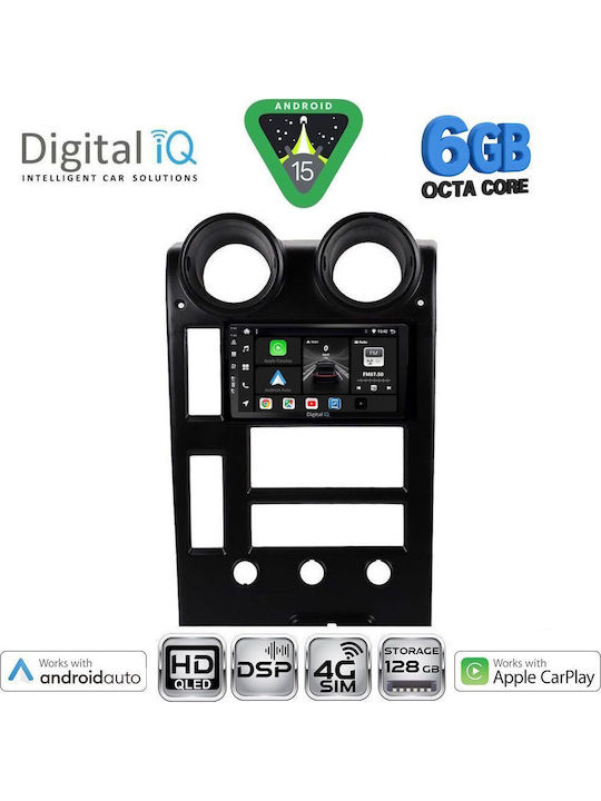Digital IQ Car Audio System Hummer H2 2001-2007 Bluetooth USB WiFi GPS Apple CarPlay Android Auto with 9" Touch Screen