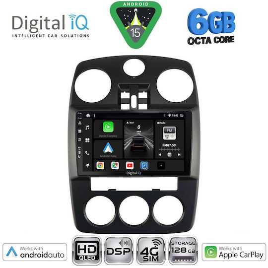 Digital IQ Ηχοσύστημα Αυτοκινήτου Chrysler PT Cruiser 2005-2010 (Bluetooth/USB/WiFi/GPS/Apple-Carplay/Android-Auto) με Οθόνη Αφής 9"