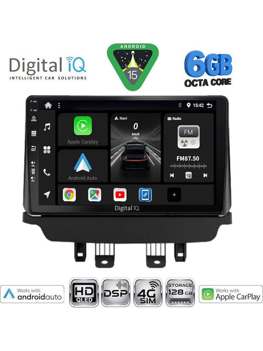 Digital IQ Car Audio System for Mazda CX-3 2014-2023 Bluetooth USB WiFi GPS Apple CarPlay Android Auto with 9" Touch Screen