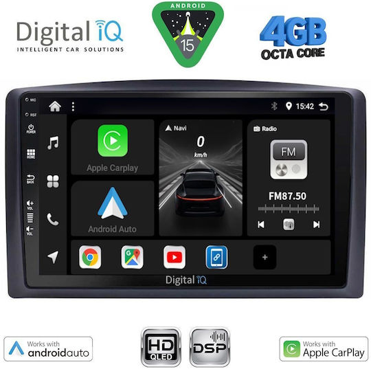 Digital IQ Car Audio System for Mercedes-Benz Vito / Viano Bluetooth USB WiFi GPS Apple CarPlay Android Auto with 10" Touch Screen
