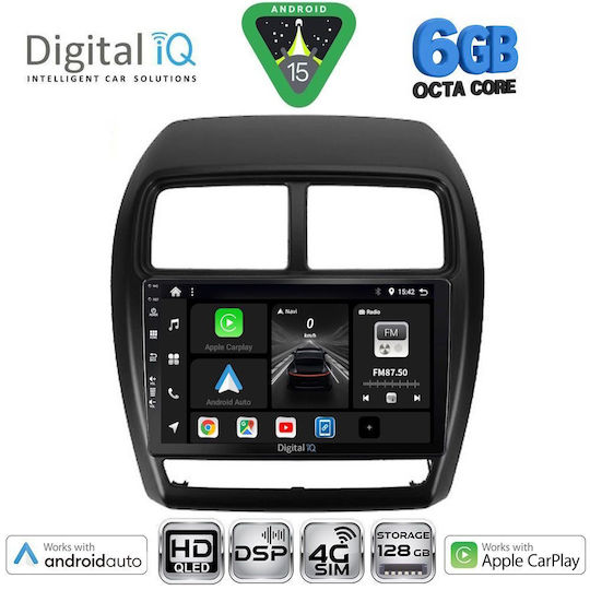 Digital IQ Ηχοσύστημα Αυτοκινήτου για Mitsubishi Asx 2020-2023 (Bluetooth/USB/WiFi/GPS/Apple-Carplay/Android-Auto) με Οθόνη Αφής 9"