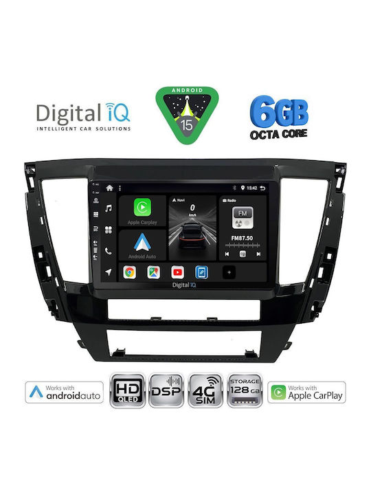 Digital IQ Car Audio System for Mitsubishi Pajero 2013 (Bluetooth USB WiFi GPS Apple CarPlay Android Auto) with 9" Touch Screen
