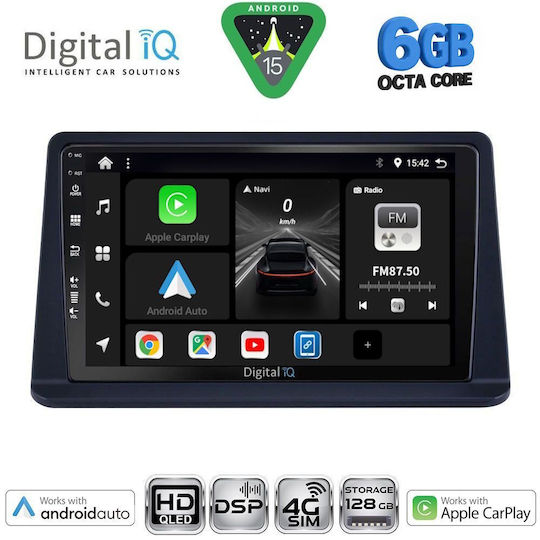 Digital IQ Car Audio System for Mitsubishi Pajero 1999-2006 Bluetooth USB WiFi GPS Apple CarPlay Android Auto with 9" Touch Screen