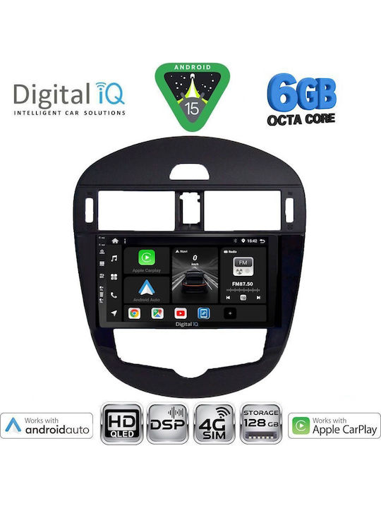 Digital IQ Car Audio System for Nissan Pulsar 2014-2020 with Clima (Bluetooth/USB/WiFi/GPS/Apple CarPlay/Android Auto) with 9" Touch Screen