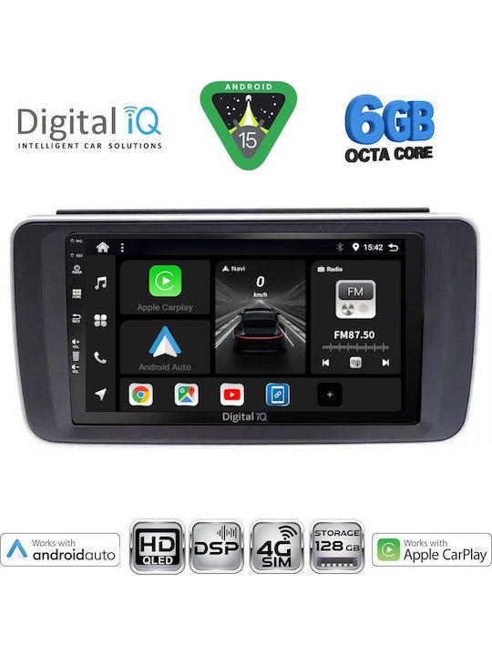 Digital IQ Car Audio System for Nissan Leaf Bluetooth USB WiFi GPS Apple CarPlay Android Auto with 9" Touch Screen