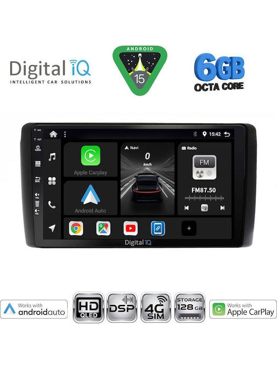 Digital IQ Car Audio System for Nissan Leaf 2009-2017 Bluetooth USB WiFi GPS Apple CarPlay Android Auto with 9" Touch Screen
