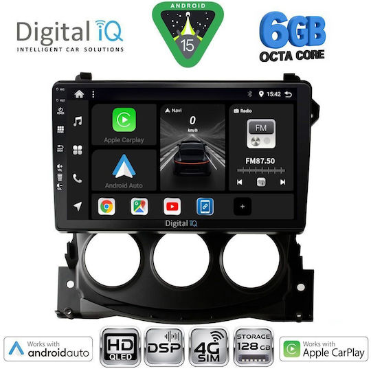 Digital IQ Car Audio System for Nissan 370Z 2009-2012 Bluetooth USB WiFi GPS Apple CarPlay Android Auto with 9" Touch Screen