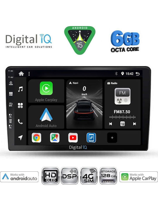 Digital IQ Car Audio System for Nissan X-Trail 2004-2007 (Bluetooth/USB/WiFi/GPS/Apple CarPlay/Android Auto) with 10" Touch Screen