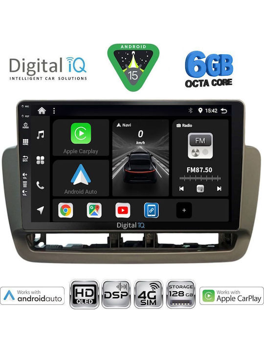 Digital IQ Car Audio System for Seat Ibiza 2012-2015 (Bluetooth/USB/WiFi/GPS/Apple CarPlay/Android Auto) with 9" Touch Screen