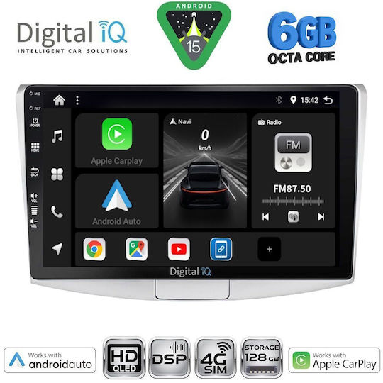 Digital IQ Ηχοσύστημα Αυτοκινήτου για Volkswagen Passat 2010-2015 (Bluetooth/USB/WiFi/GPS/Apple-Carplay/Android-Auto) με Οθόνη Αφής 10"