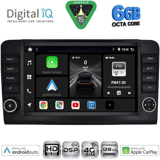 Digital IQ Автомобилна Аудио Система За Mercedes-Benz ML / GL Class 2005-2011 (Bluetooth/USB/Wi-Fi/GPS/Apple CarPlay/Android Auto) С Touch Screen 9"