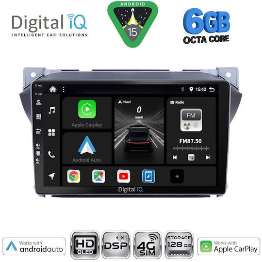 Digital IQ Ηχοσύστημα Αυτοκινήτου για Suzuki Alto Nissan Pixo 2009-2014 (Bluetooth/USB/WiFi/GPS/Apple-Carplay/Android-Auto) με Οθόνη Αφής 9"
