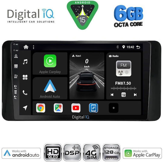 Digital IQ Car Audio System for Skoda Kamiq 2018-2021 Bluetooth USB Wi-Fi GPS Apple CarPlay Android Auto with 10" Touch Screen DIGITAL IQ BXF 17586 CPAA