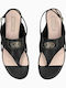 Sandale Casual Damă Din Piele Negre