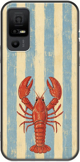 Handyhülle Salt & Stripe Collection Catch Tcl 40 Nxtpaper 5g Schwarz TPU Mehrfarbige Silikon