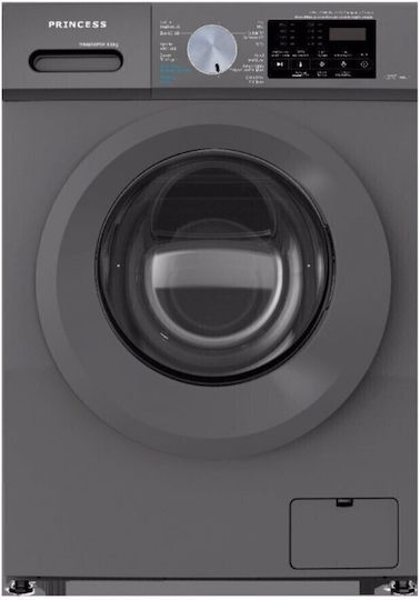 Princess WMBAS 7 PAR Washing Machine 7kg 1200 Turns Grey WMBAS80PAR