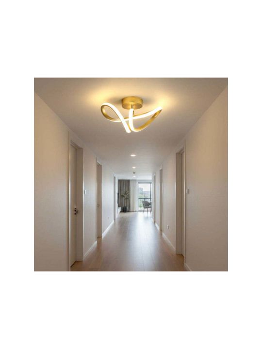 Jiju Lampă De Perete Cu LED Integrat Și Lumină Alb Rece Auriu