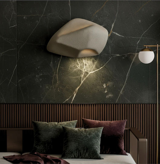 Lightplanet Modern Wall Lamp with Integrated LED and Warm White Light Grey