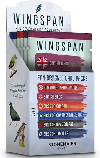 Επιτραπέζιο Παιχνίδι Wingspan Fan - Designed Bird για 1-5 Παίκτες 14+ Ετών STM947 (EN) Stonemaier Games