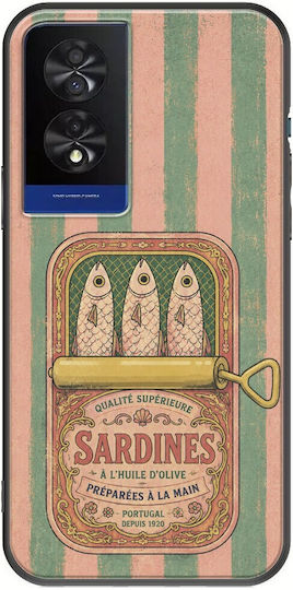 Husă Salt & Stripe Collection Tin TCL 40 NXTPAPER 4G Neagră TPU Silicon