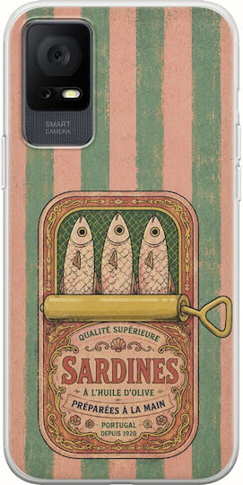 Salt & Stripe Collection Tin Tcl 408 Flexible TPU Transparent Silicone Case
