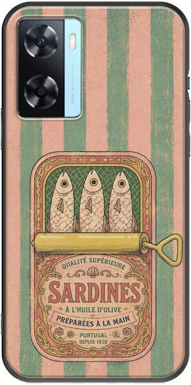 Θήκη Salt & Stripe Collection Tin Oppo A77 5g Black Tpu Μαύρη Σιλικόνη