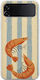 Salt & Stripe Collection Tide Samsung Galaxy Z Flip 4 5g Flexible TPU Transparent Silicone Mobile Phone Case