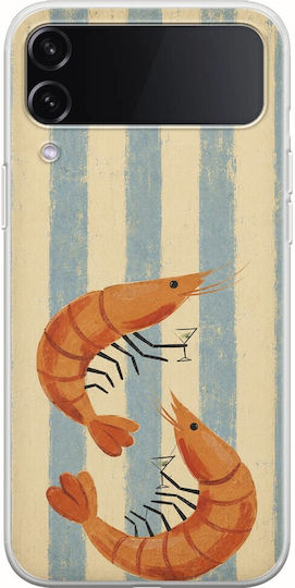 Salt & Stripe Collection Tide Samsung Galaxy Z Flip 4 5g Flexible TPU Transparent Silicone Mobile Phone Case