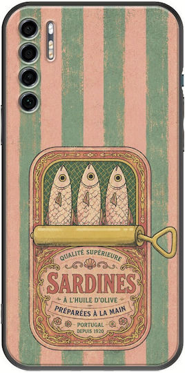 Husă Salt & Stripe Collection Tin TCL 20S 20 5G 20L 20L+ Neagră TPU Silicon