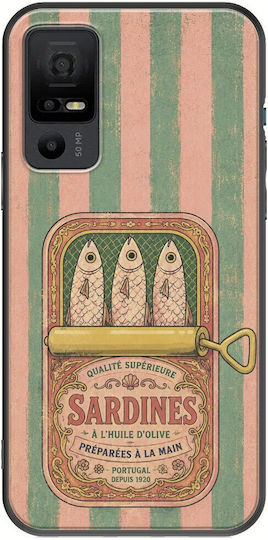 Salt & Stripe Collection Tin Case Tcl 40 Nxtpaper 5g Black Tpu Black Silicone