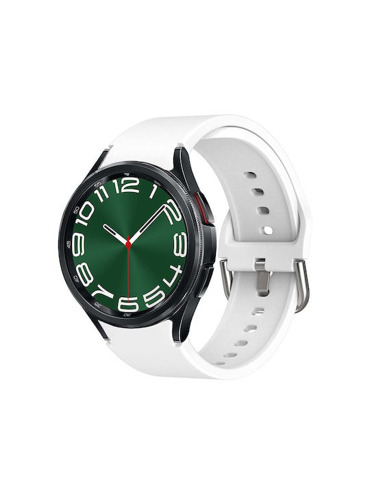 Sonique Silicone Strap White (Galaxy Watch4/5/6...