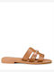 Women's Flat Sandals Brown VENUS-61151 Camel