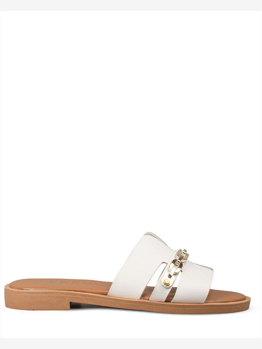 Women's Flat Sandals White