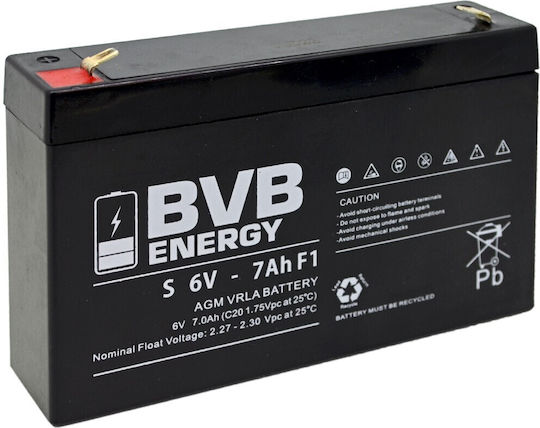 BVB Energy 38085-OC UPS Battery with Capacity 7Ah and Voltage 6V