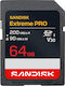 Sandisk Extreme Pro SDXC 64GB U3 V30 UHS-I 200MB/s