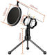 Tabletop Tripod Microphone Stand Pop Filter