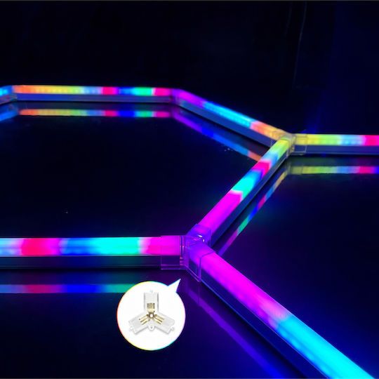 Lightplanet Lămpi Decorative Pentru Masă LED RGB Hexagon 8 Bucăți