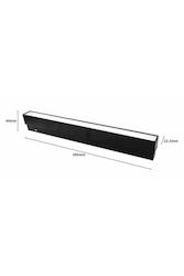 Jiju LED Iluminare Liniară Comercială Plafon 10W Alb Cald cu Reglaj Intensitate M30xA4.4xÎ2.35cm Jiju LED Iluminare Liniară Comercială Plafon 10W Alb Cald cu Reglaj Intensitate M30xA4.4xÎ2.35cm