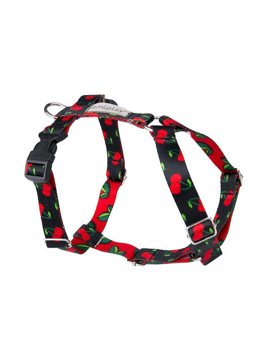 Dog Harness Amiplay Harness Guard Be Happy Cherry Small 1.5x26-35cm