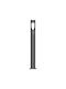 VK Lighting LED Outdoor Small Post Light 6W with Warm White Light IP65 Grey