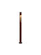 VK Lighting LED Outdoor Small Post Light 6W with Warm White Light IP65 Brown