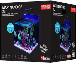Red Sea Aquarium Für Fische Kapazität 125lt mit Beleuchtung Filter 50x60x50cm Rotes