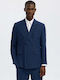 Summer Men’s Suit Jacket Slim Fit Navy Blue