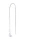 Ortaxidis Single Dangle Earring From 14K White Gold