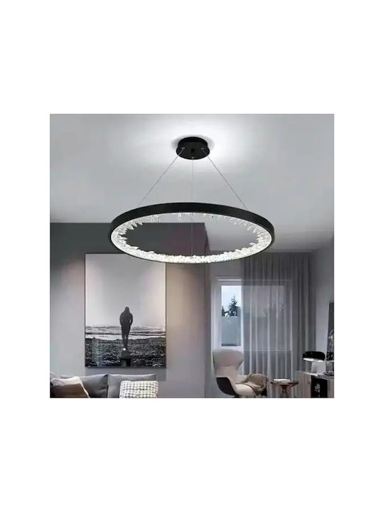 Jiju Lumini Suspendate Negru LED Cu Lumină Alb Natural