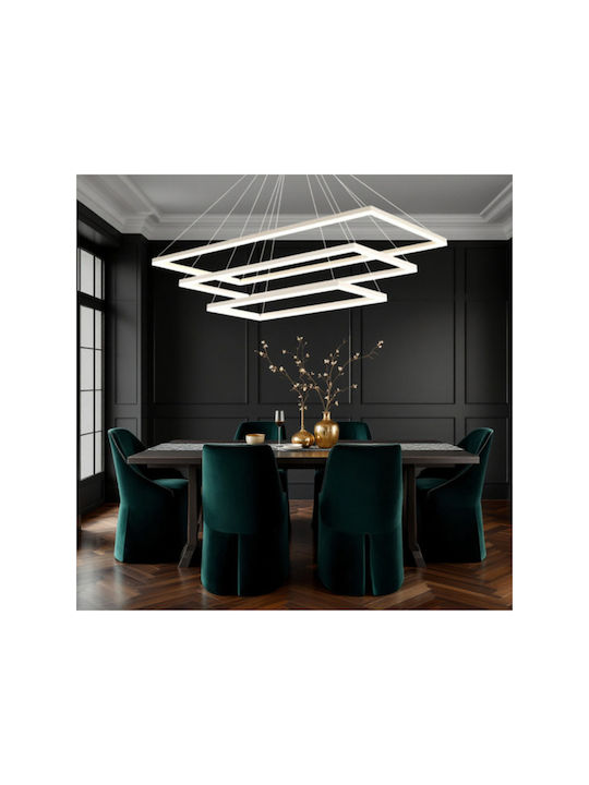 Jiju Lumini Suspendate Alb LED Cu Lumină Alb Natural