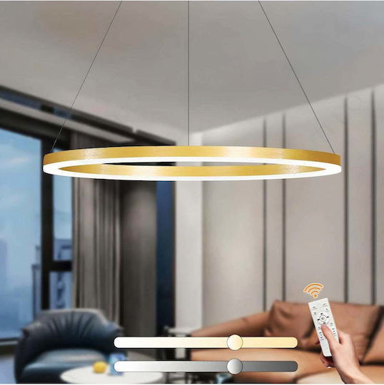 Jiju Lumini Suspendate Auriu LED Cu Lumină Alb Cald