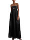 Summer Maxi T-Shirt Denim Black Dress