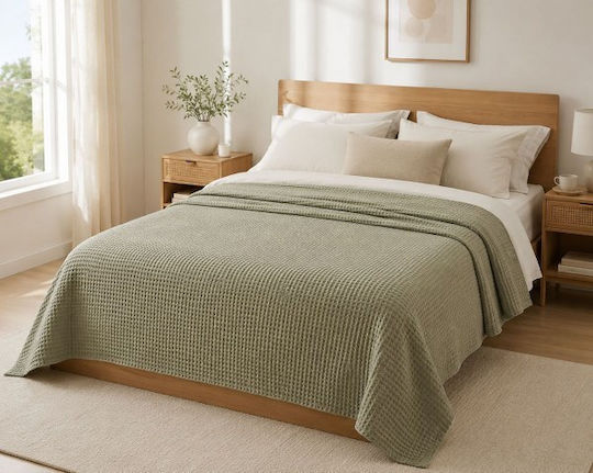 Single Hotel Pique Grey Blanket 160x240cm 6 Pieces